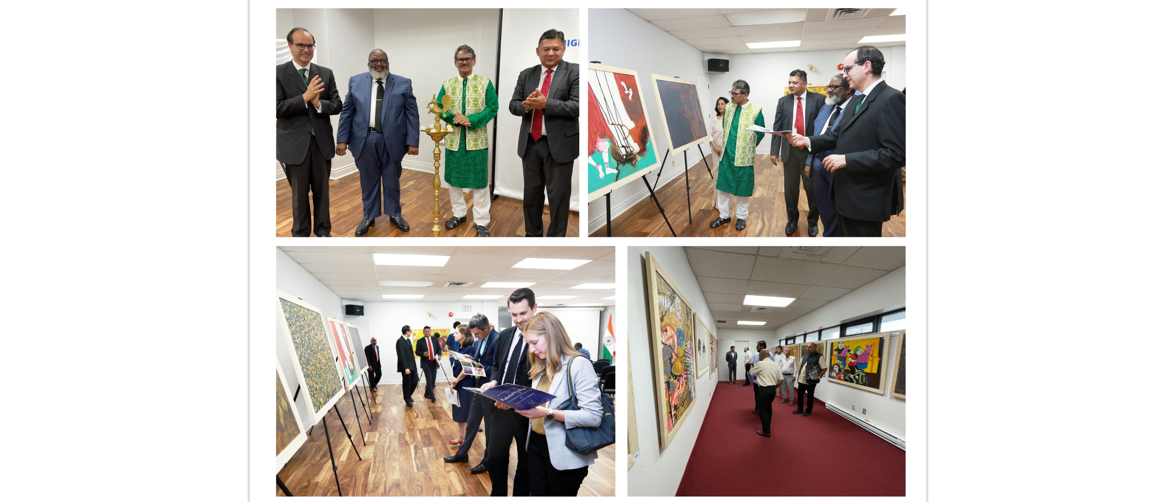  High Commission of India, Ottawa organized a painting exhibition " Puducherry Blue" supported by ICCR on 12- 29 July 2022.