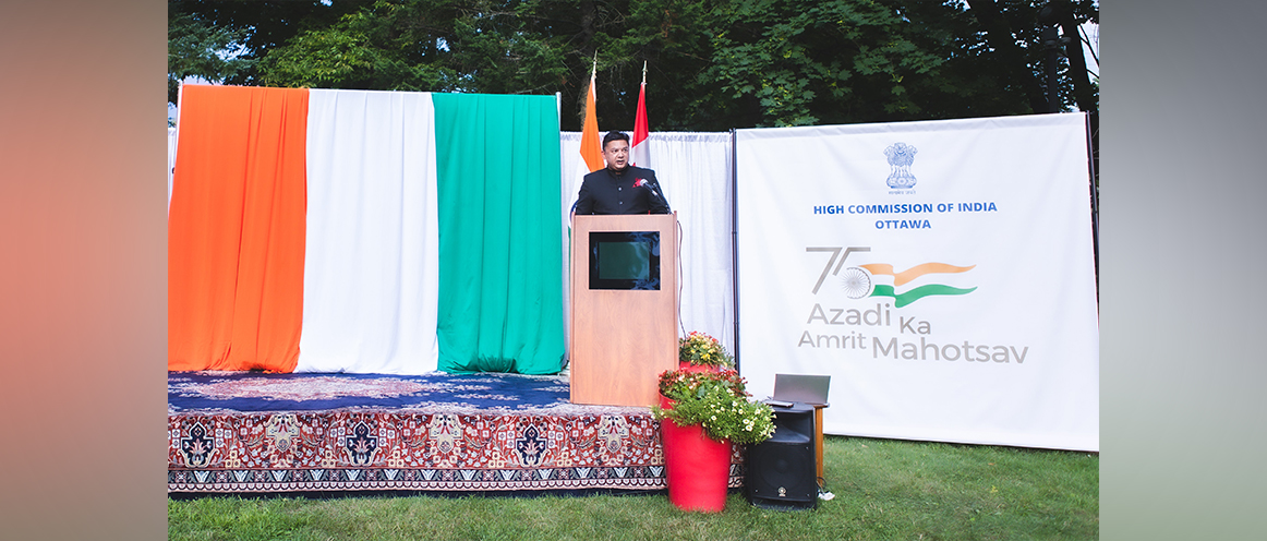  <a style="color: white;text-decoration:none;" href="https://youtu.be/Q49TAN9KogQ" target="_blank">   Acting High Commissioner Shri. Anshuman Guar Delivered Remarks at the Independence Day Reception<br/> 15 August 2022</a>